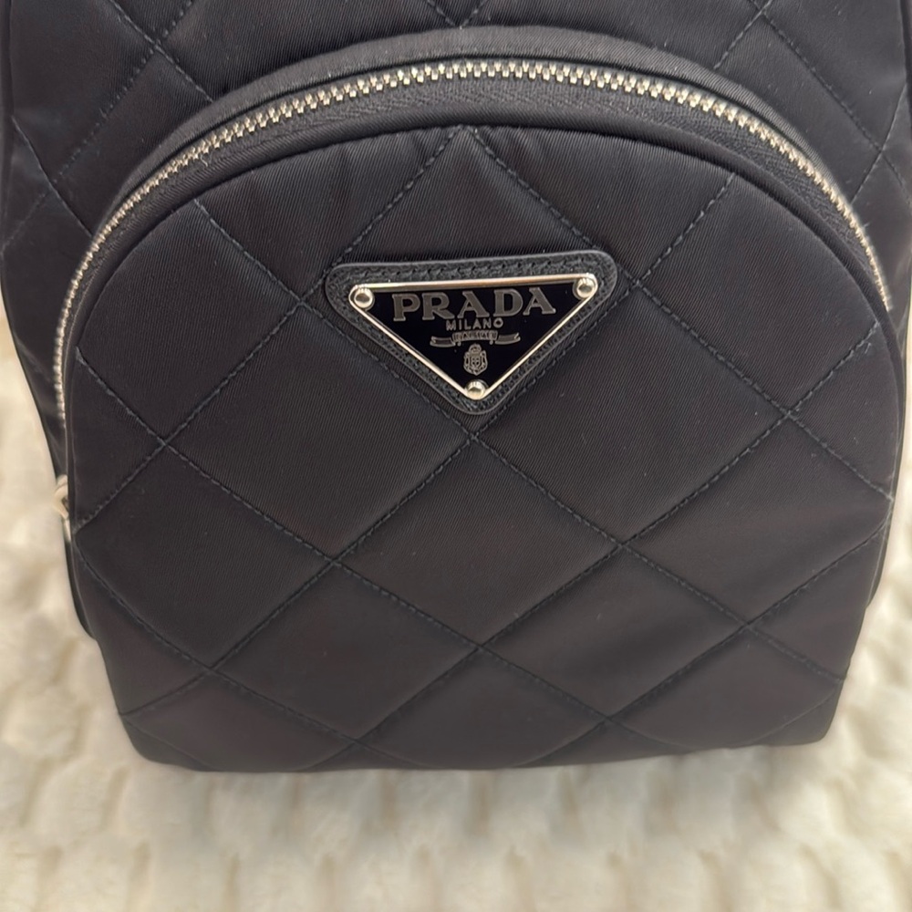 Prada Nylon Tessuto Impuntu Quilted Backpack-Authentic-EUC